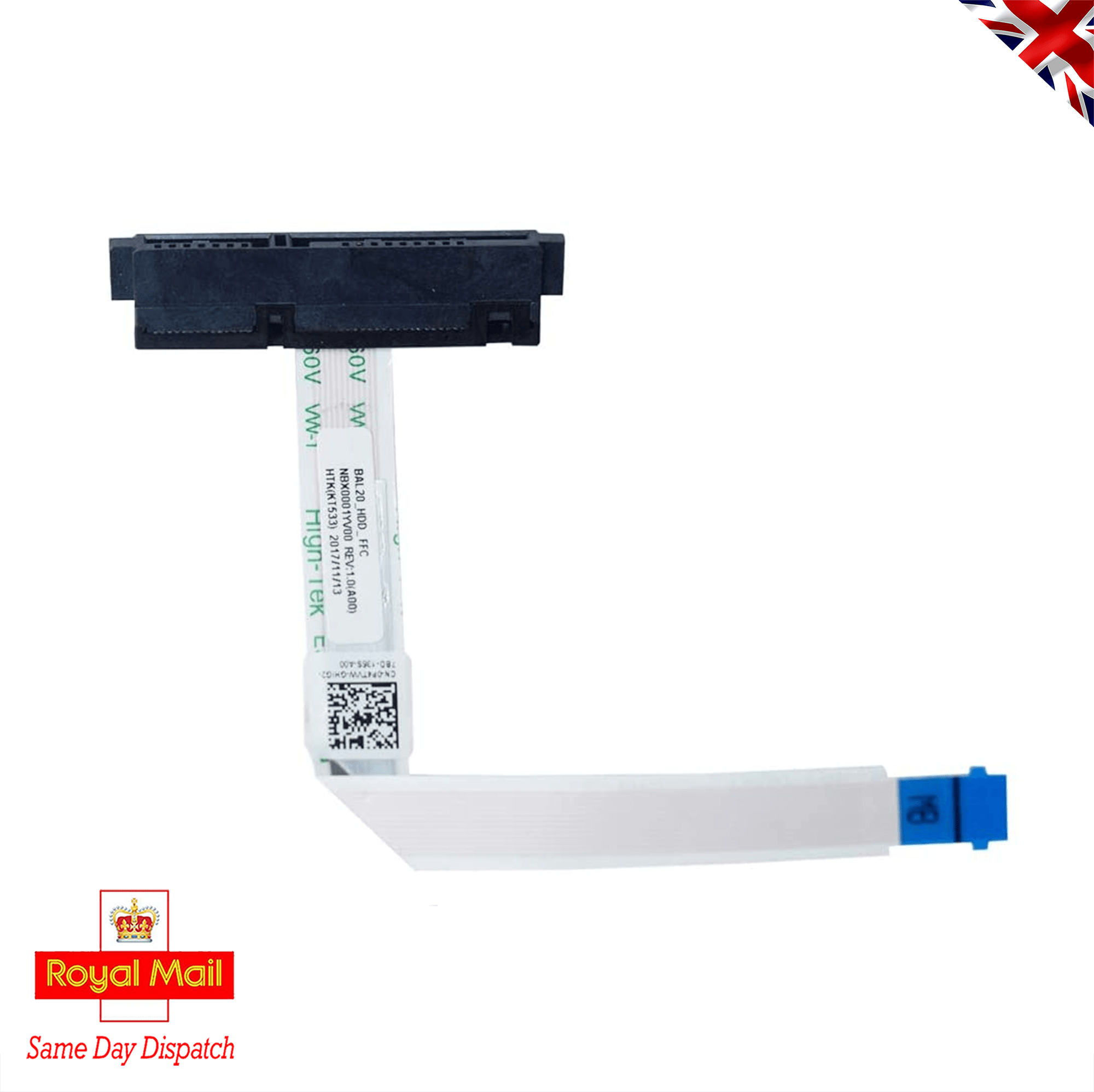 New DELL INSPIRON 5567 | 5565 HDD SATA CONNECTOR & RIBBON P4TVW | 0P4TVW 3 DELL INSPIRON 5567 | 5565 HDD SATA CONNECTOR & RIBBON P4TVW | 0P4TVW