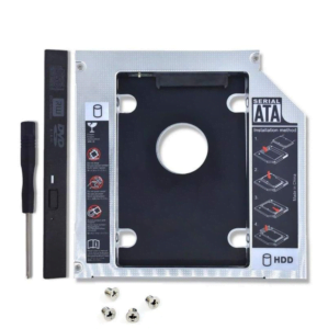 New 2nd HDD Optical DVD RW Bay Caddy Adapter 12 7mm to 2 5 HDD SSD