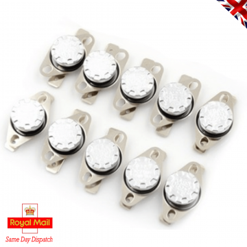 New 10 x Thermostat 85°C 185°F Thermal Switch KSD301 10A 250V
