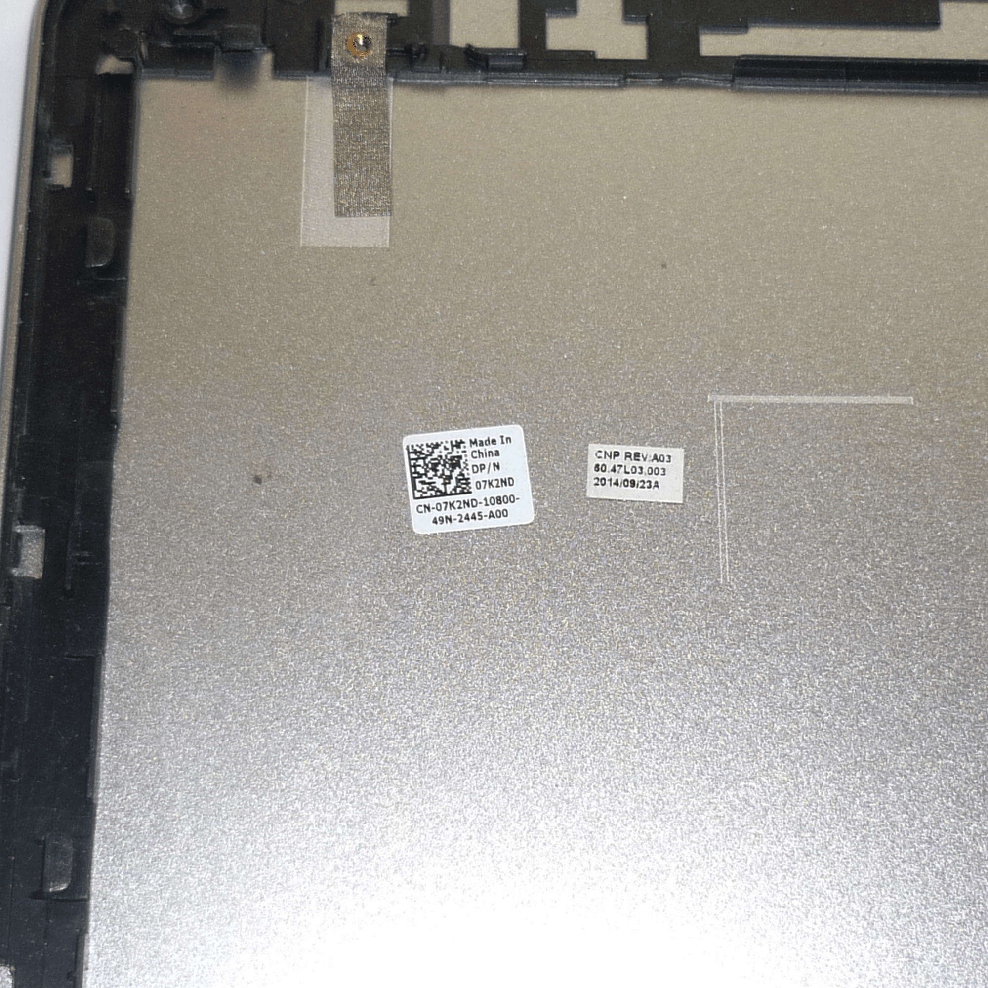 New DELL 15-7000 7537 Top Lid Cover Touch Version 07K2ND 6 Dell Inspiron 15 7537 LCD Back Cover Lid 07K2ND For Touch Version