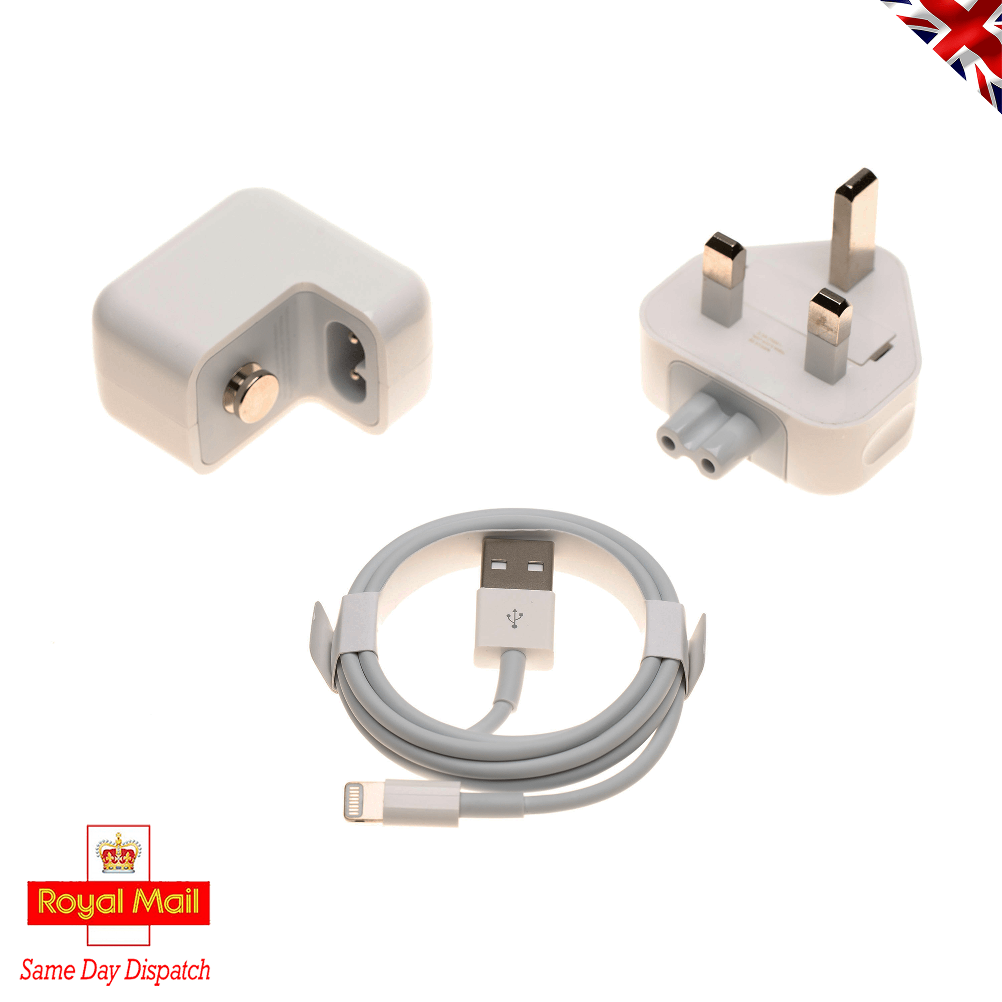 New iPad | iPad Air | iPhone 6 | 7 | 8 | XS Wall Charger, Plug, Cable A1401 12W 3 Apple OEM 12W Wall Charger, Plug, Cable iPad | iPad Air | iPhone 6 | 7 | 8 | XS
