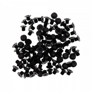 Low Profile Head Screws (Black) 4 100 x-M3 x 4mm Laptop 2-5 HDD Hard Disk Drive Low Profile Head Black Screws