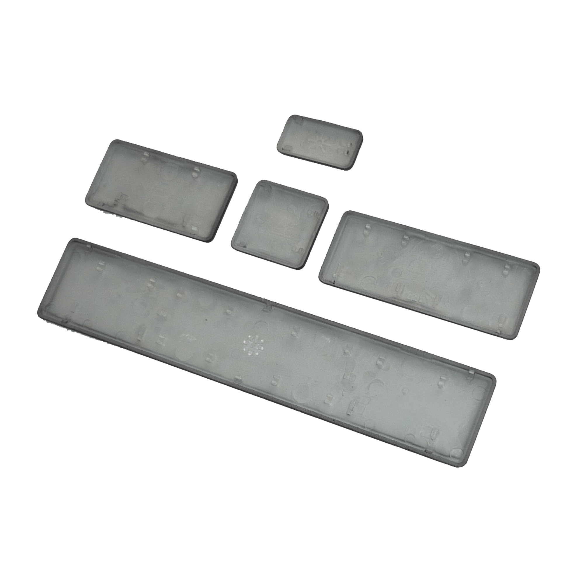 New Macbook Pro Unibody 13" 15" 17" 2008 to 2013 Models Key Cap Set Type "E" 6 New UK QWERTY Key Cap Set for MacBook & MacBook Pro, This Cap Set uses the Type "E" AP04 Hinge Assembly Alpha Numeric Hinge Shown for reference, this Hinge must match your Cap Hinges to ensure compatibility. 3 Month Warranty There are two Manufacturers Darfon and Sunrex and two Types of Key Caps for this Model range. Please match your existing Cap and Hinge to the Images for this part Macbook Pro Unibody 13" 15" 17" 2008 to 2011 Models Macbook Air Early 2008 - Late 2009