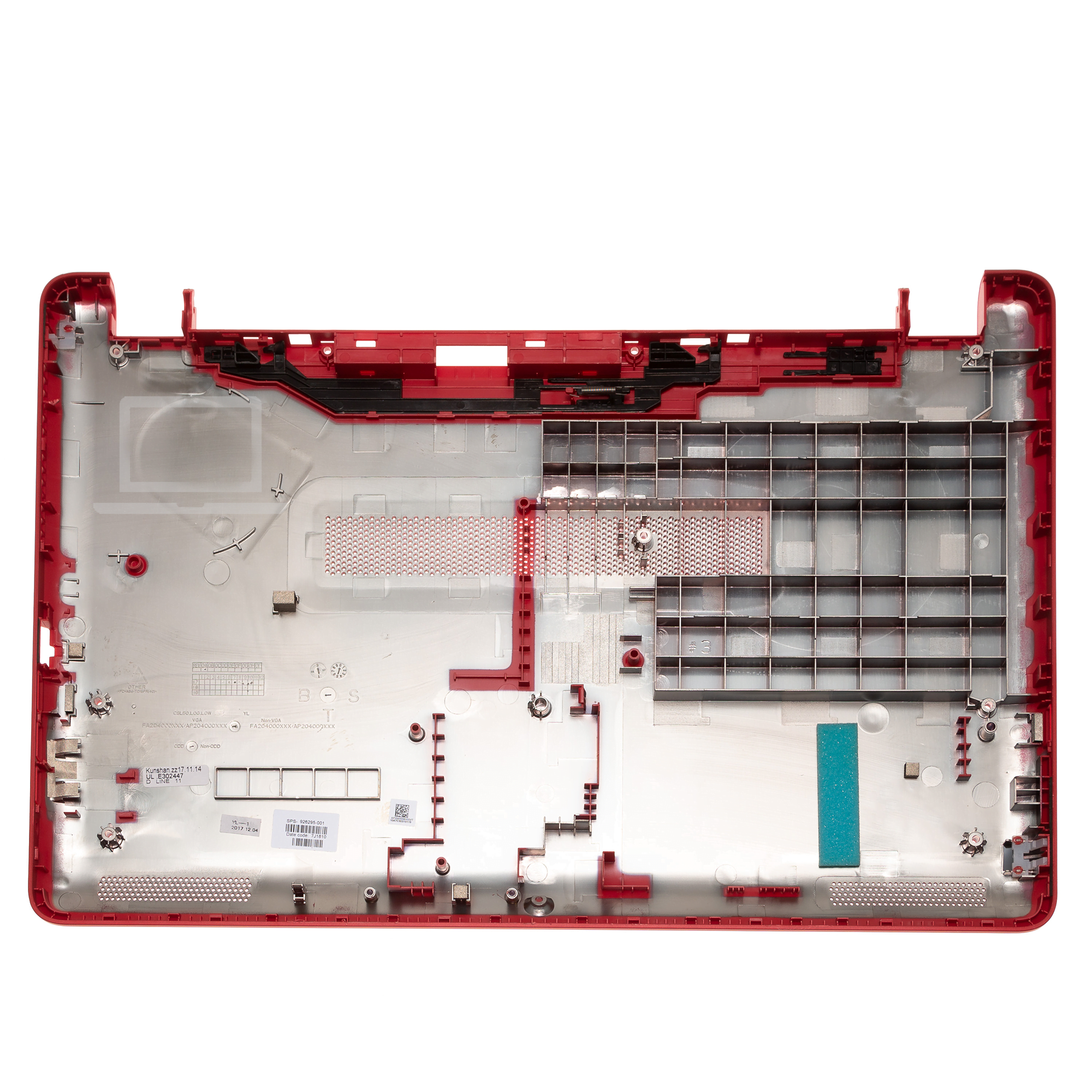 New HP 15-BS | 250 G6 Series Red Bottom Base Cover without DVD Bay 926295-001 4 HP 15-BS 15-BW Series Red Base Bottom Cover Chassis without DVD Bay 926295-001