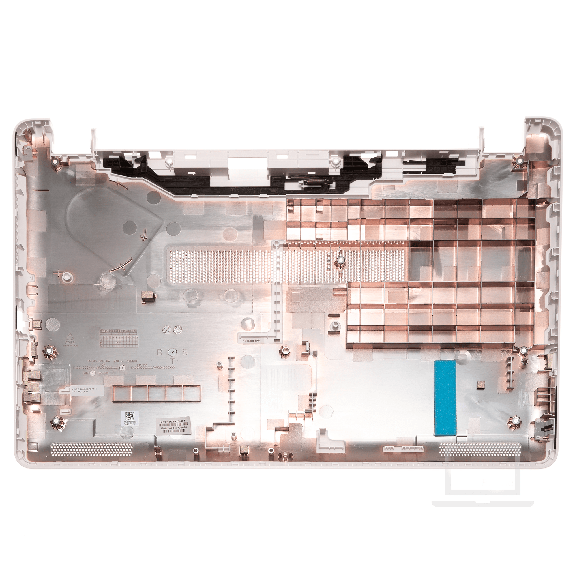 HP Pavilion 15-BS |15-BW | 250 G6 White Bottom Base Cover No DVD Bay 924916-001 6 HP Pavilion 15-BS 15-BW 15-RB White Bottom Base Cover No DVD Bay 924916-001