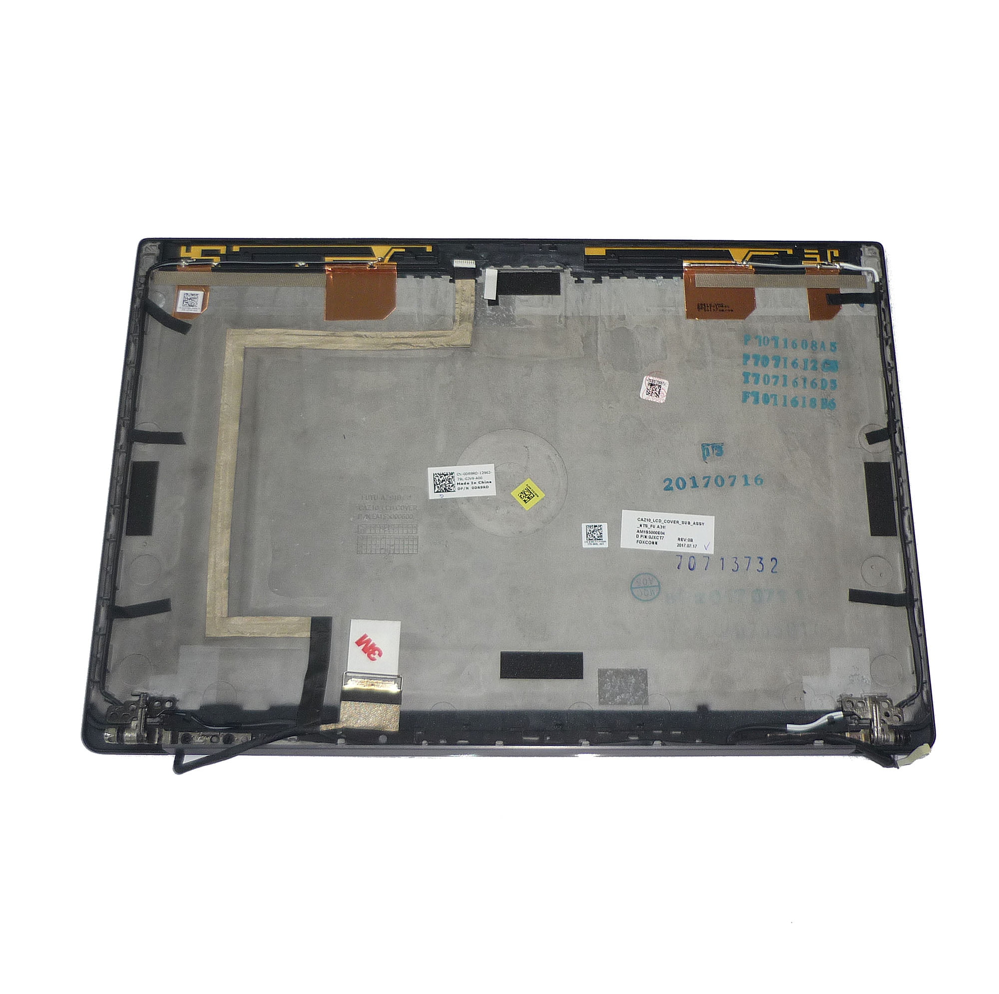 New Dell Latitude E7280 Non Touch Top Lid with Hinges + Screen Cable 0JXCT7 | JXCT7 6 Dell 7280 Non Touch Top Lid with Hinges + Screen Cable 0JXCT7 | JXCT7