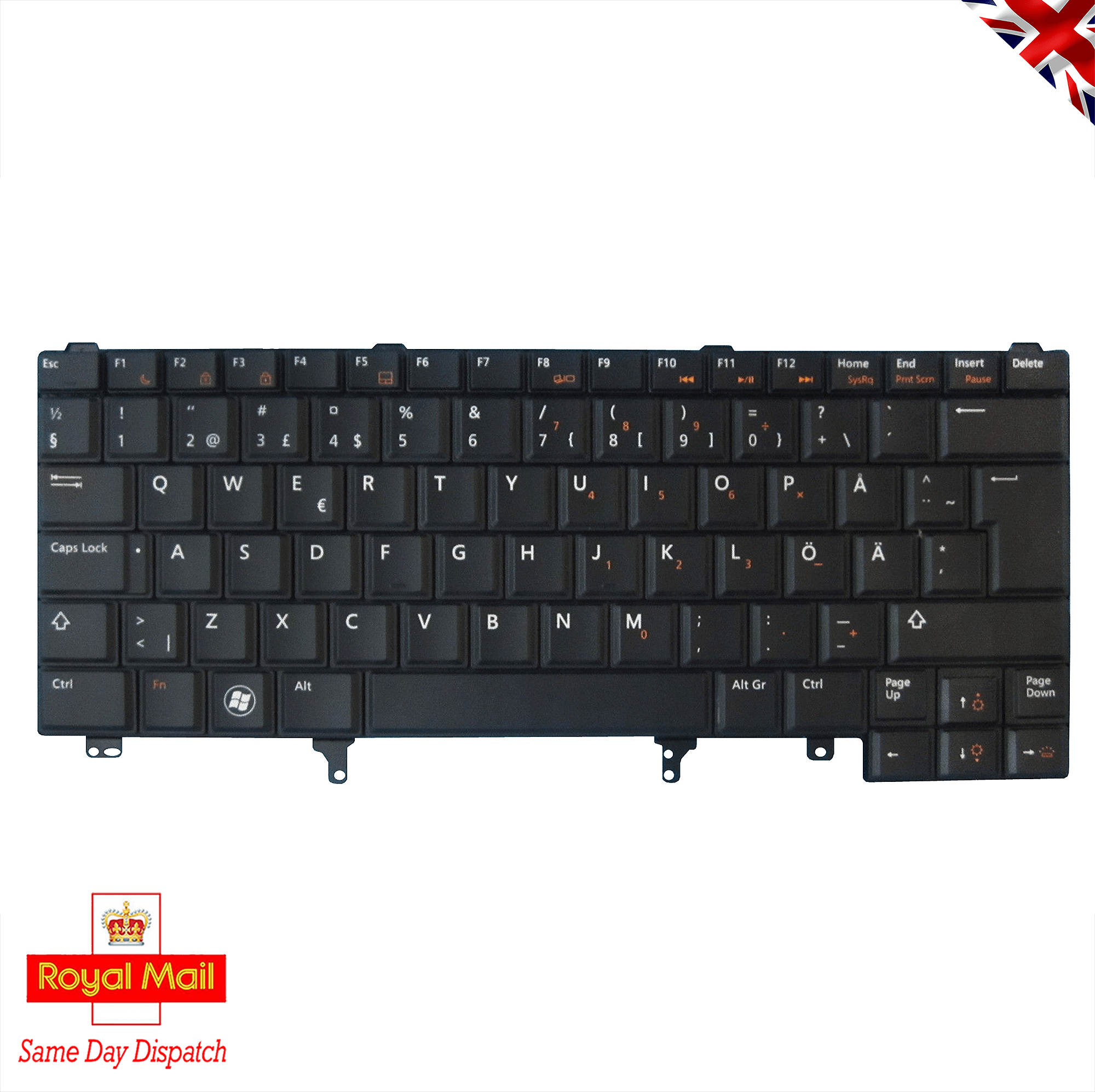 New Dell Latitude Keyboard with Pointer UK QWERTY 0YW6W9 | YW6W9 7 Dell Latitude Keyboard with Pointer