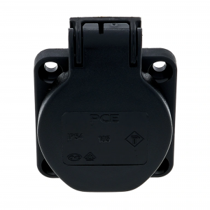 PCE AC Outlet Socket Black