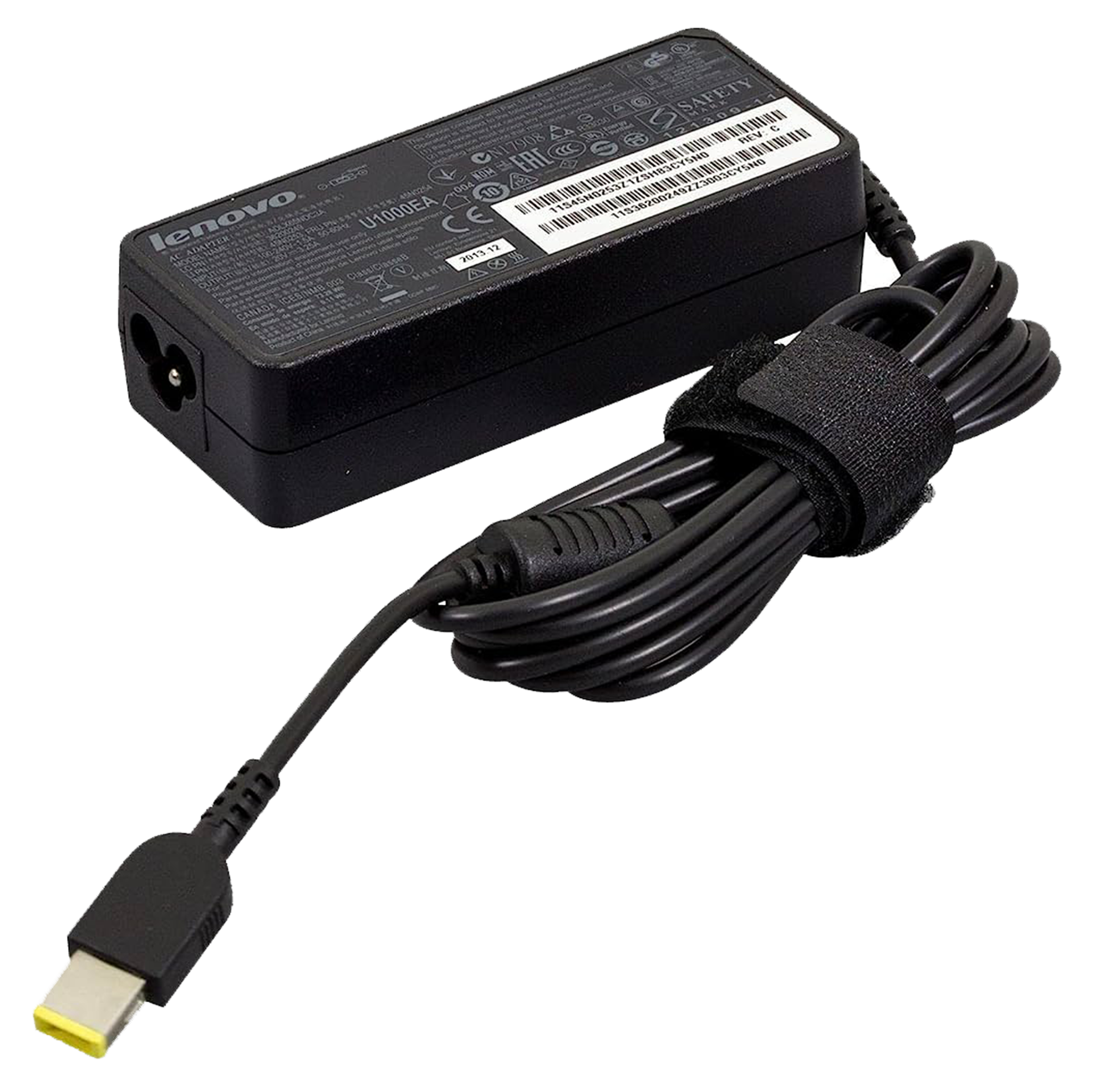 New Lenovo Laptop Charger 65w ADLX65NCC3A | 45N0261 4 Lenovo 45N0262 - 65W 20V 3.25A Slim Yellow Square Tip AC Adapter For IdeaPad ThinkPad Yoga