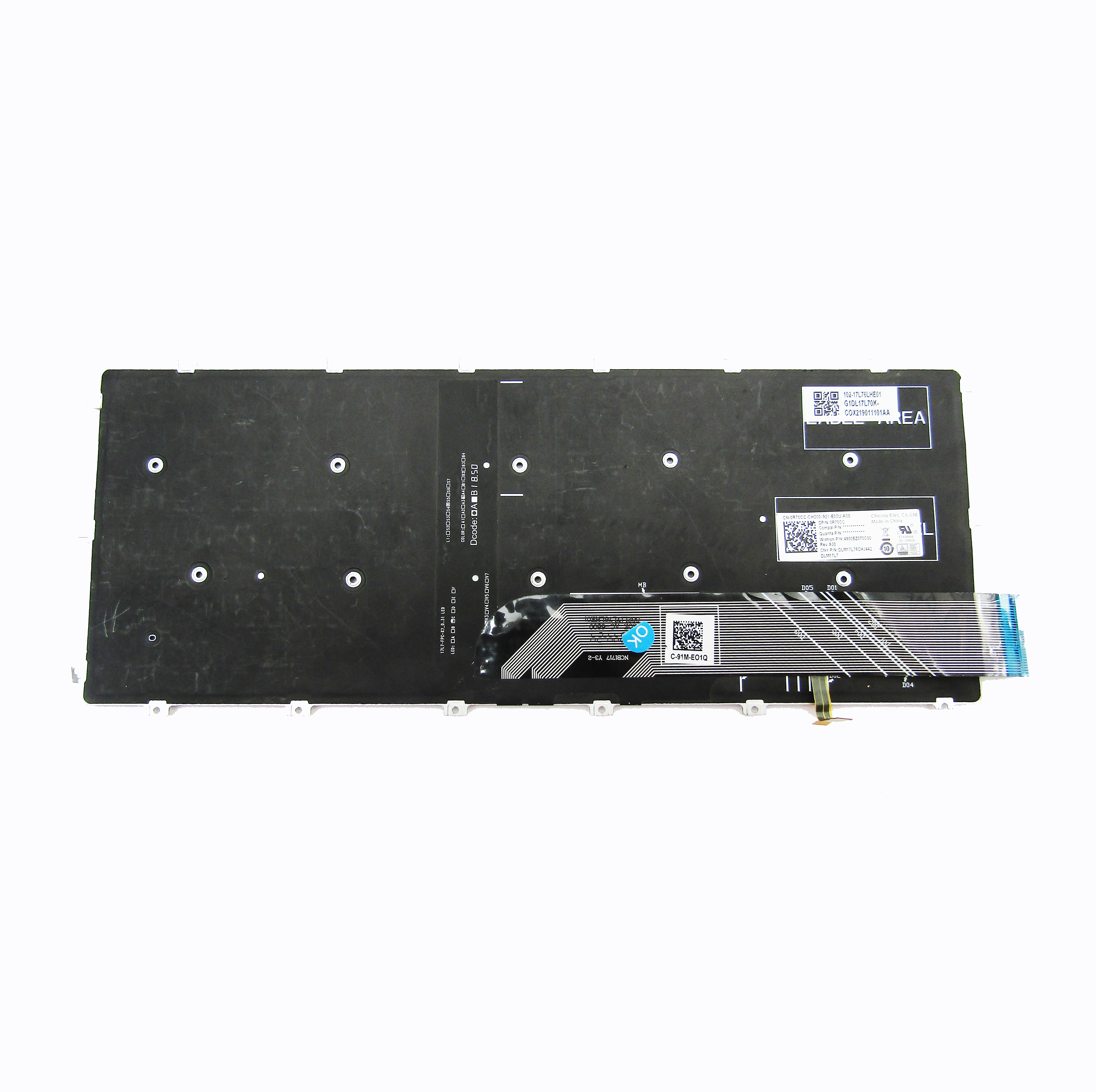 New Black UK QWERTY Backlit Keyboard 4 Keyboard for Dell Inspiron 14 5000 2-IN-1 5481 5482 5491 14-5481 14-5482 14-5491