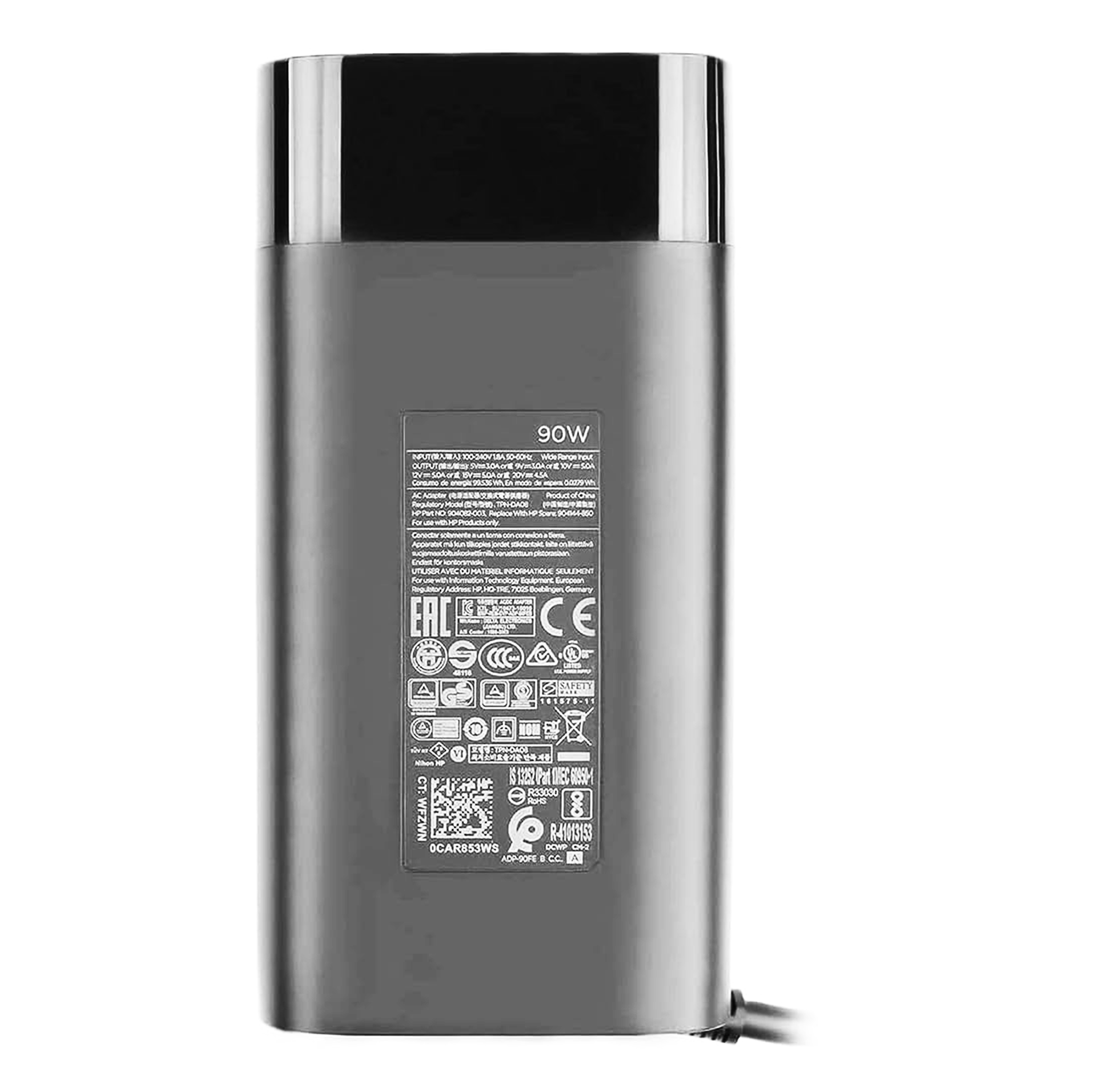 USB Type C Charger for HP Laptop 5 HP 940282-003 charger USB-C, is a 90w USB type C ac adapter, this 940282-003 charging power unit, will work on devices such as laptops and notebooks up to and including 90w, but can auto select its power for devices that do not need all the 90w of power.
