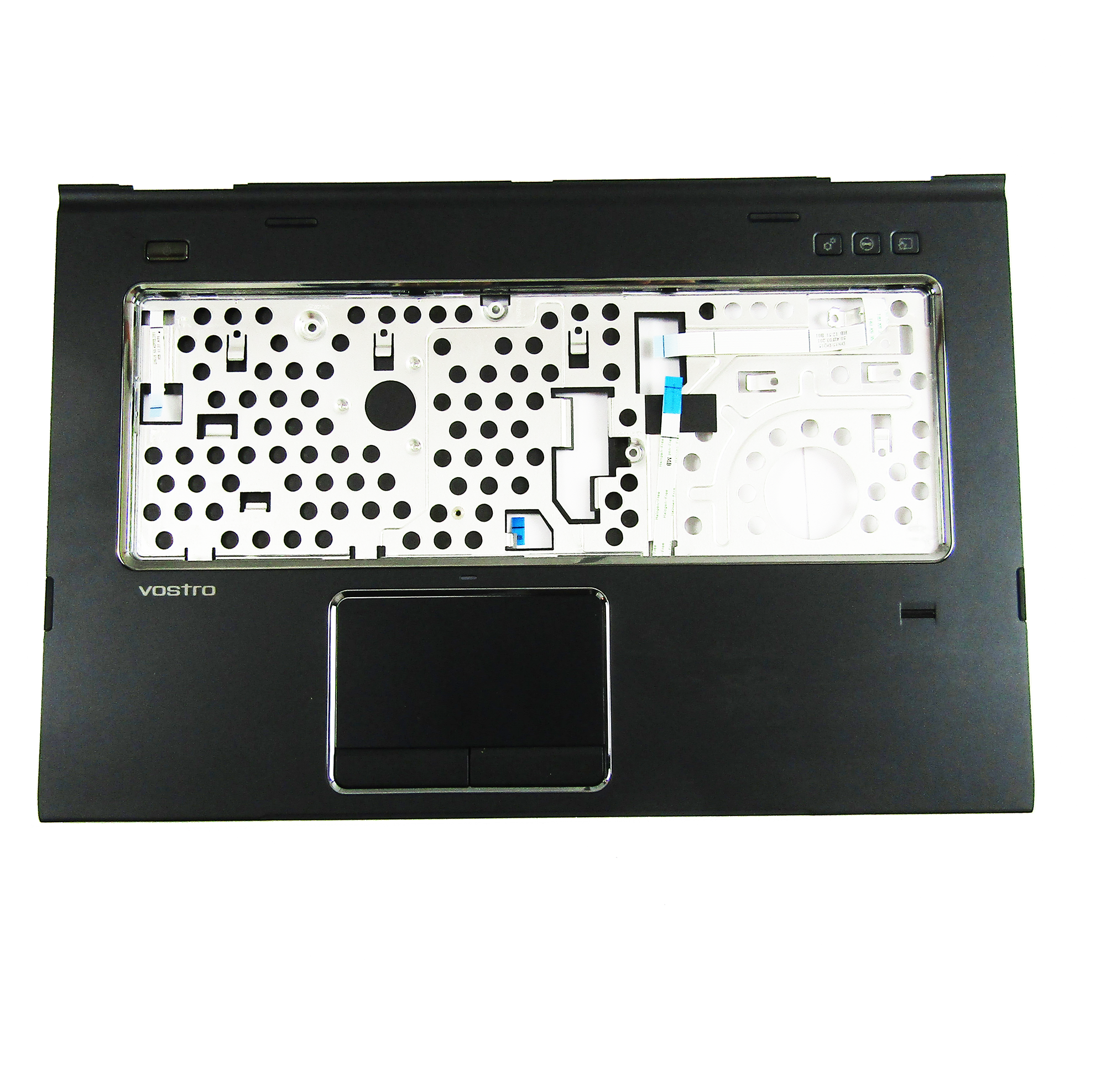 Black Palmrest with FPR for Dell Vostro