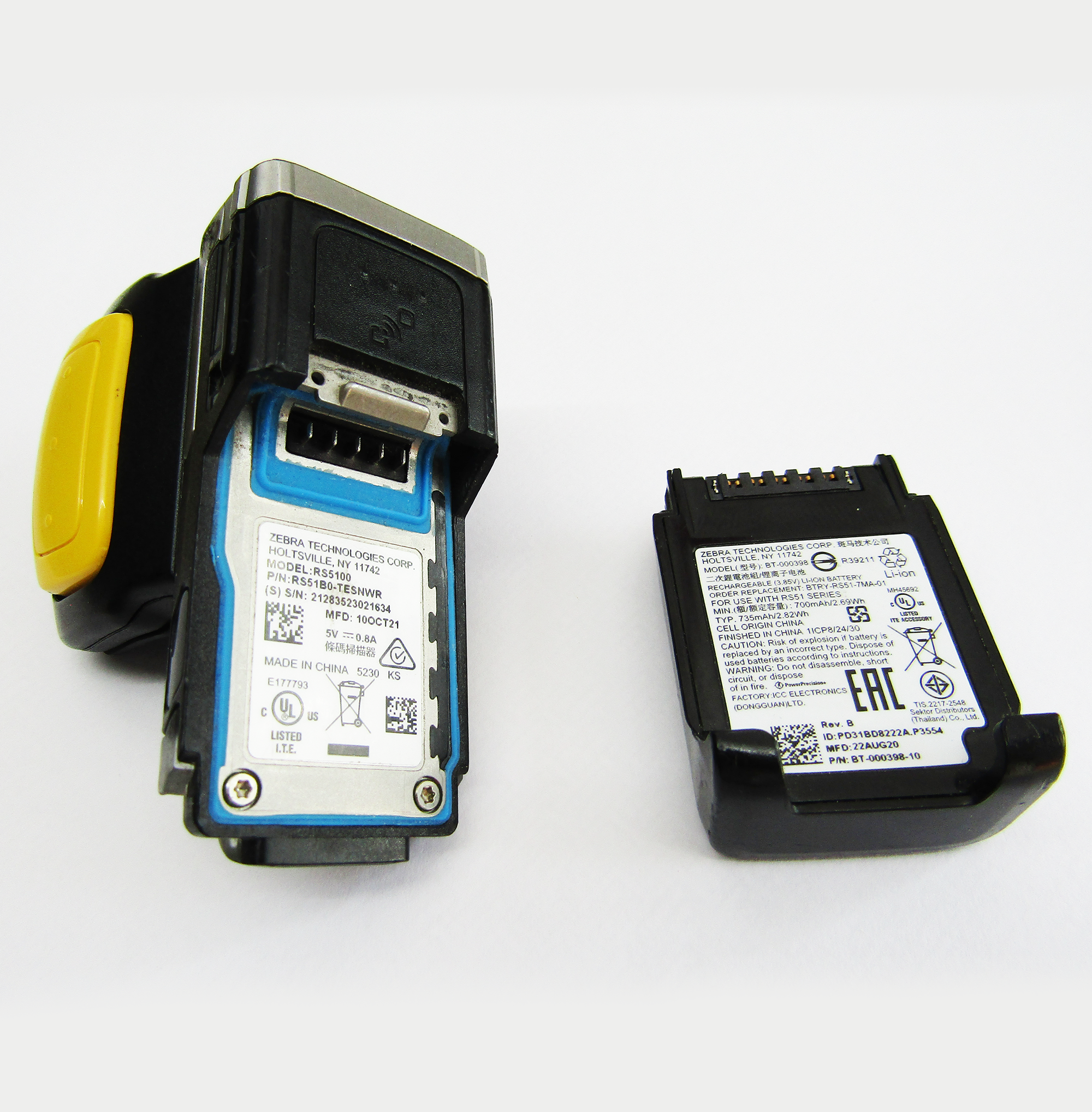 Single Finger Bluetooth Ring Scanner 4 Zebra 55100 Scanner